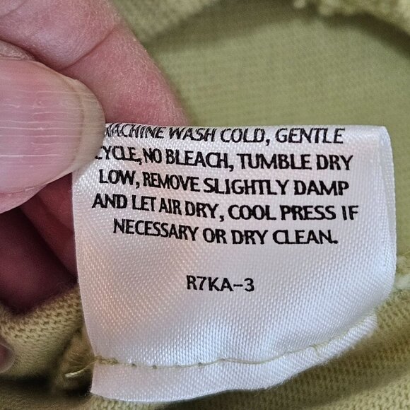 Eileen Fisher Petite Large PL Light Green Organic Cotton Full Zip Jacket - Picture 7 of 9